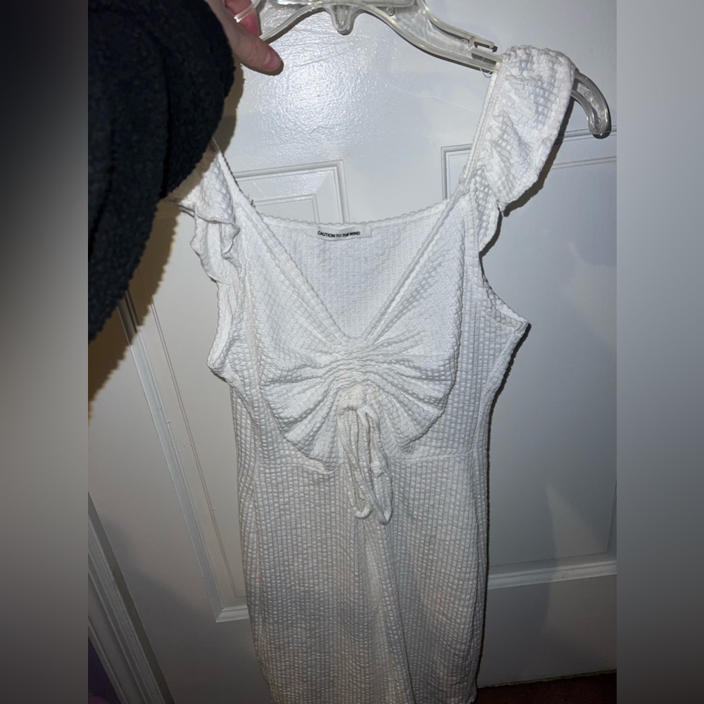 Cute white flowy summer dress